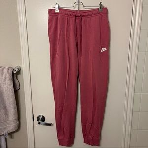 Pink Nike Fleece Sweats